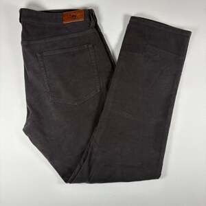Rodd & Gunn Pants Mens 36 Gunn Straight Charcoal Black 5 Pocket 36x32